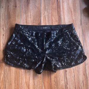 Vintage Jessica Simpson Black Sequin Micro Shorts